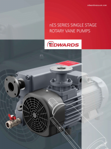 nES Single Stage Rotary Vane Pumps brochure 1